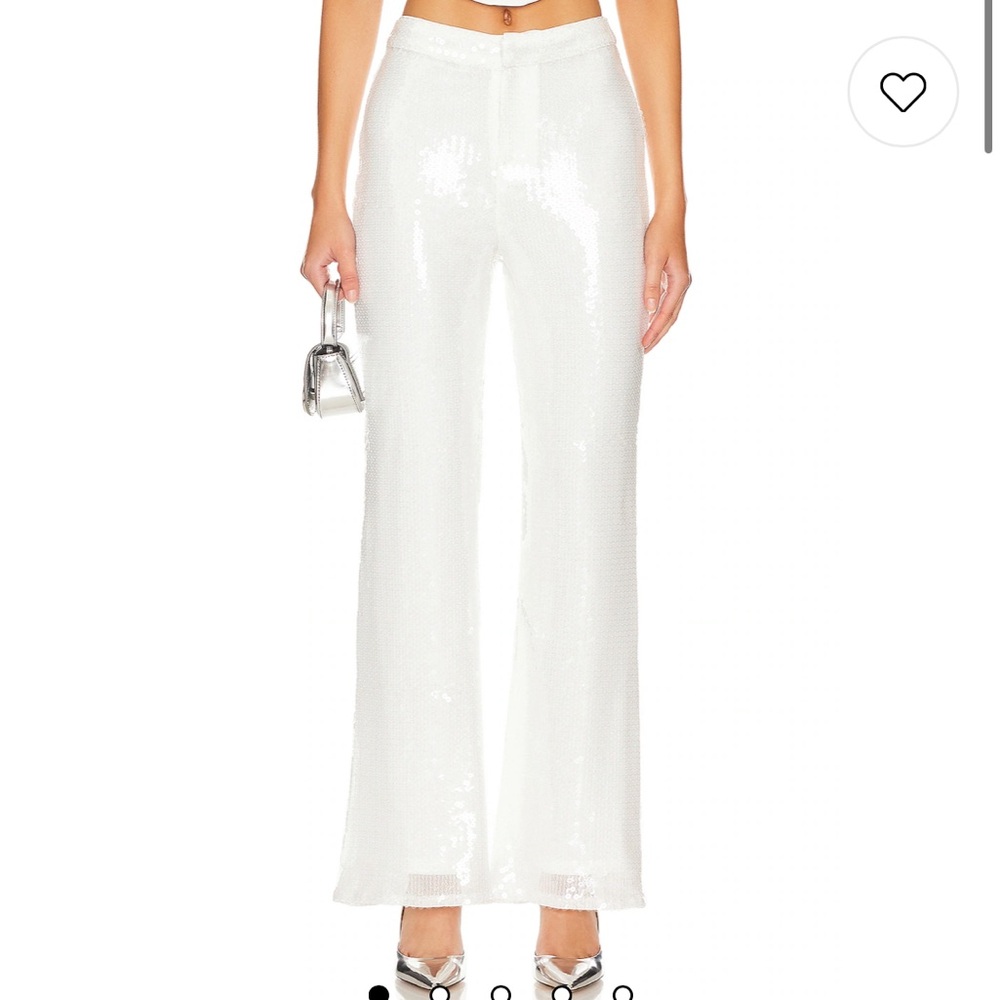 superdown Avia Pant in White Sequin